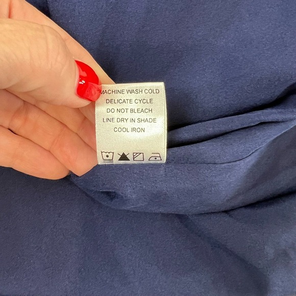 Tularosa Women's Pinstripe Hayley Skirt Elasticized Waist in Navy Size M - Picture 14 of 15